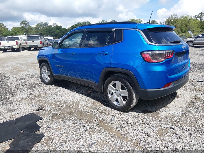 Vin: 3c4njcbb6nt106689, lot: 45670190, jeep compass latitude fwd 20223