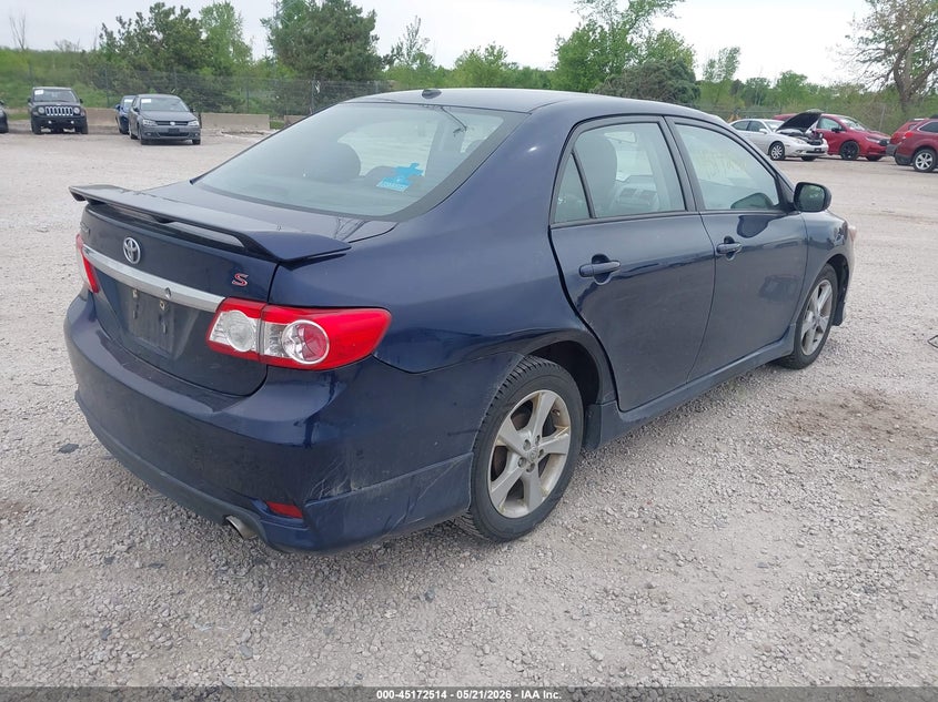 2011 Toyota Corolla 1.8 S Blue Lot 111045172514 Vin 2T1BU4EE3BC720796