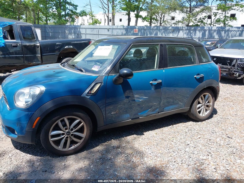 WMWZC5C53CWL57769 2012 Mini 1.6 Mini Cooper S Countryman blue
