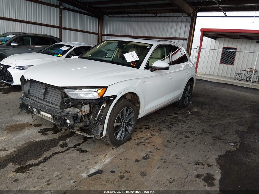 Vin: wa1eaafy2p2178118, lot: 45670264, audi q5 premium plus 45 tfsi s line quattro 20232