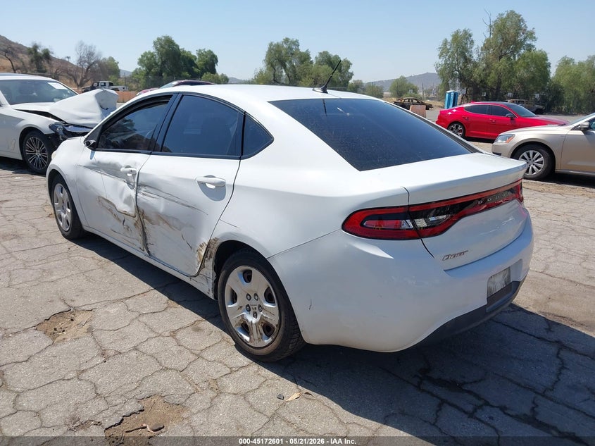 Vin: 1c3cdfaa4fd276523, lot: 45670289, dodge dart se 20153