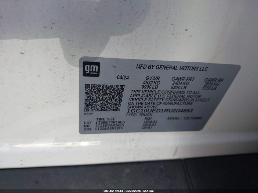 2024 CHEVROLET SILVERADO EV WORK TRUCK — Photo 9