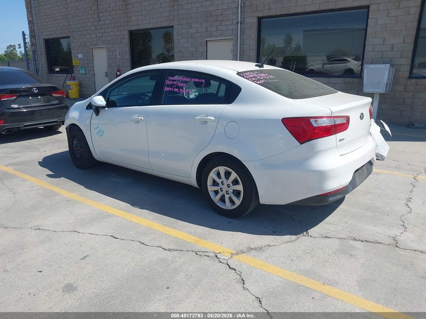 Vin: knadm4a3xg6541051, lot: 45670479, kia rio lx 20163