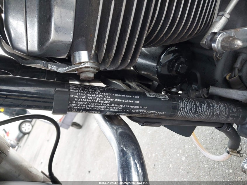 2022 Harley-Davidson Fltrxs VIN: 1HD1KTP20NB643224 Lot: 45172847