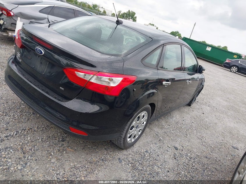 2012 Ford Focus 2.0 Se black Lot 111045172993 Vin 1FAHP3F21CL350903