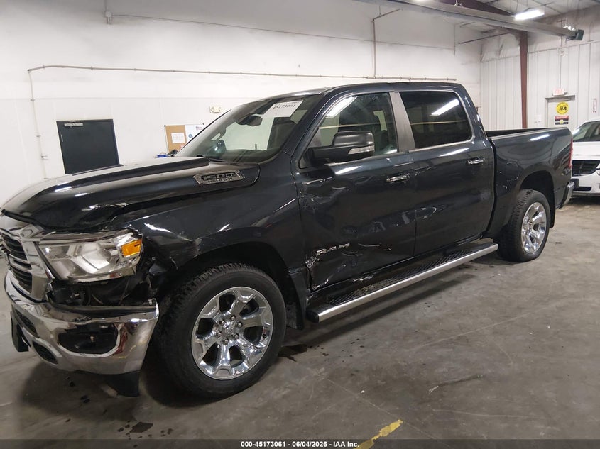 Vin: 1c6srfft9kn704505, lot: 45670747, ram 1500 big horn/lone star  4x4 5'7 box 20192