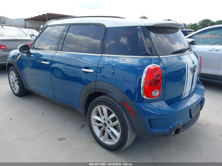 Vin: wmwzc3c58cwl86558, lot: 45670780, mini cooper s countryman 20123