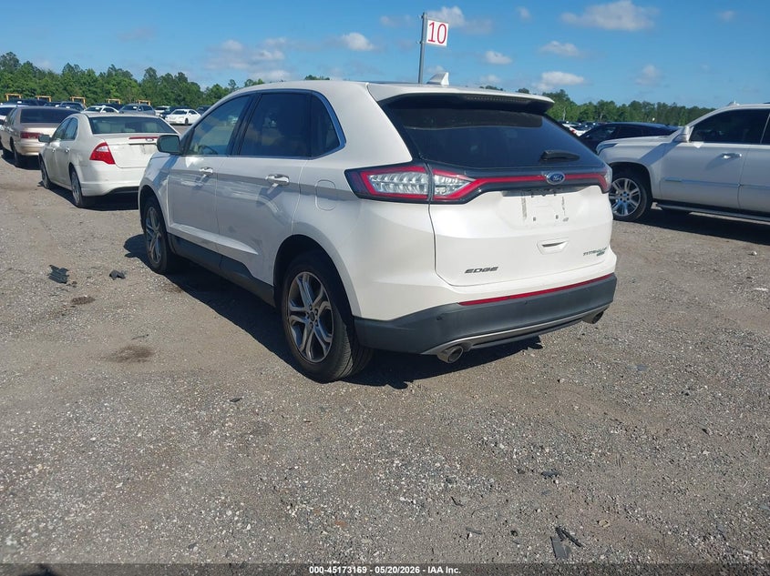 Vin: 2fmpk3k99hbb71731, lot: 45670855, ford edge titanium 20173