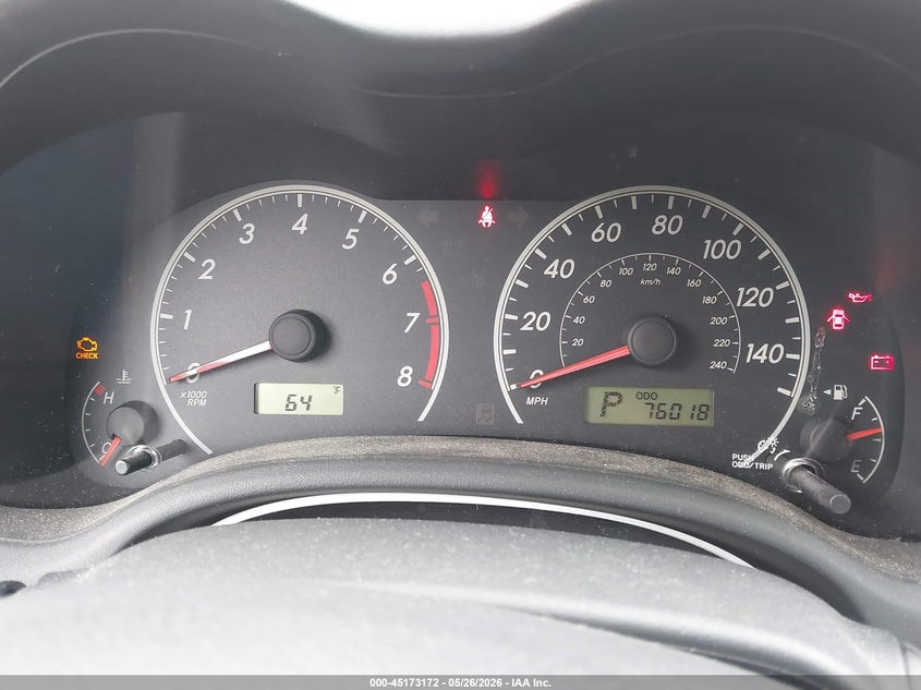 2011 TOYOTA COROLLA SEDAN 1.8L I-4 DOHC, VVT, 132HP