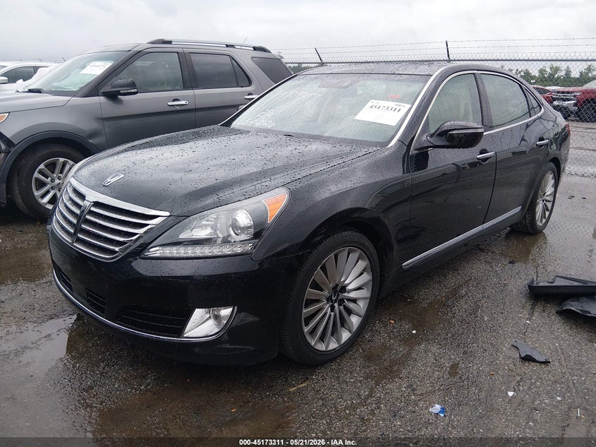 Vin: kmhgh4jh7gu106351, lot: 45670997, hyundai equus signature 20162