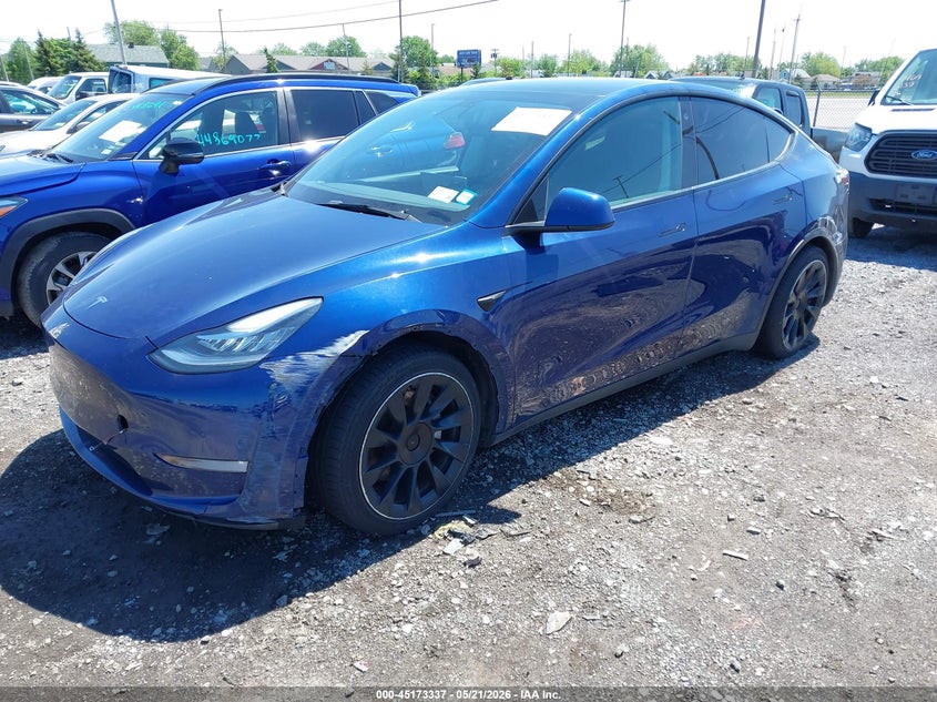 Vin: 5yjygdee8mf265301, lot: 45671023, tesla model y long range dual motor all-wheel drive 20212