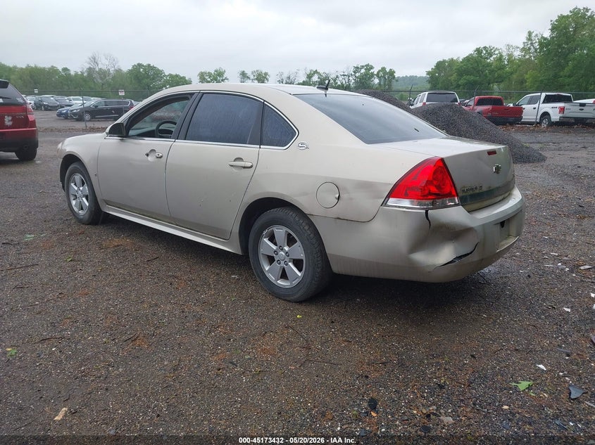 2009 Chevrolet Impala 3.5 Lt gold Lot 111045173432 Vin 2G1WT57KX91155980