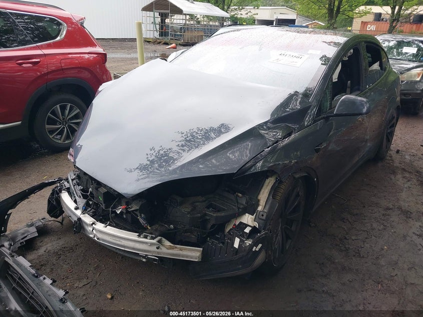 Vin: 7saxcde51pf383334, lot: 45671187, tesla model x dual motor all-wheel drive/standard range 20232
