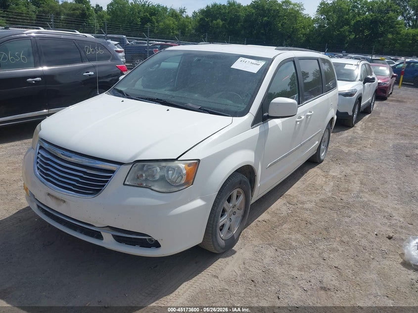 Vin: 2c4rc1bg9cr286908, lot: 45671287, chrysler town & country touring 20122
