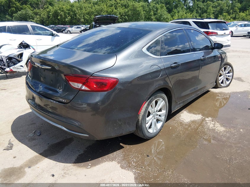 Vin: 1c3cccab4fn686002, lot: 45671311, chrysler 200 limited 20154