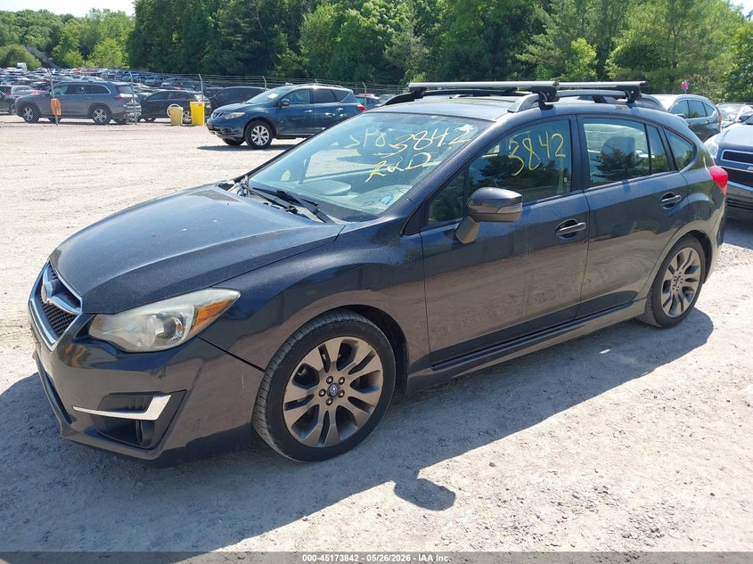 Vin: jf1gpay61g8233637, lot: 45671528, subaru impreza 2.0i sport limited 20162