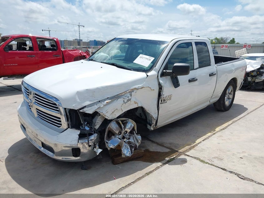 Vin: 1c6rr6ftxks574525, lot: 45671614, ram 1500 classic tradesman  4x2 6'4 box 20192