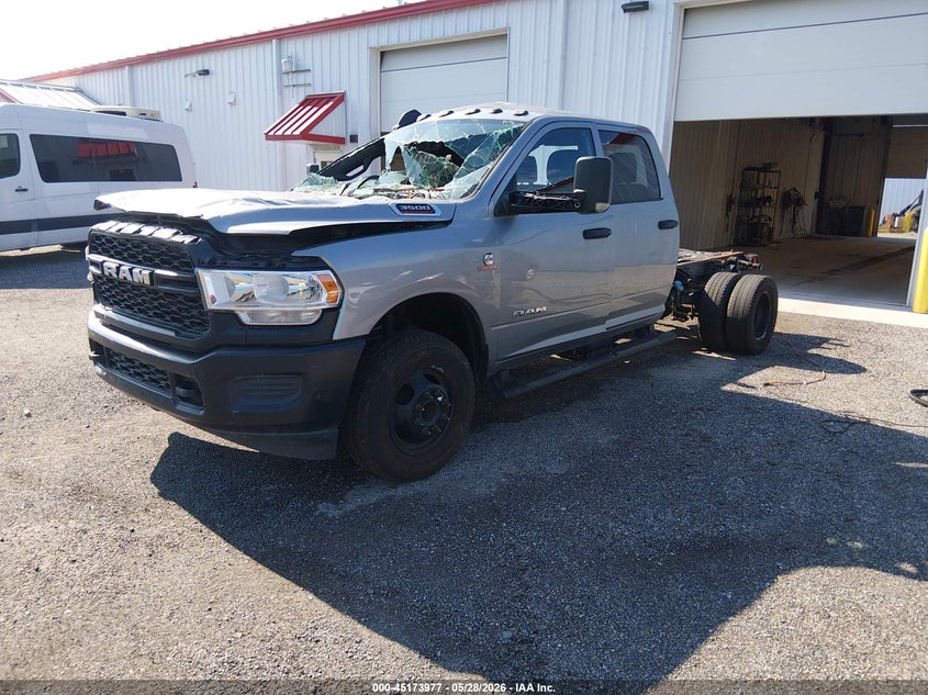 2022 Ram 3500 Ram Chassis Tradesman/Slt/Laramie/Limited grey Lot 111045173977 Vin 3C7WRTCL7NG243091