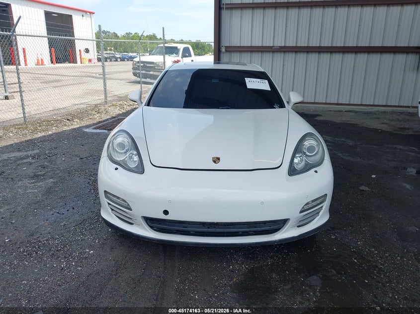 2012 Porsche Panamera 4.8 4S white Lot 111045174163 Vin WP0AB2A79CL060867