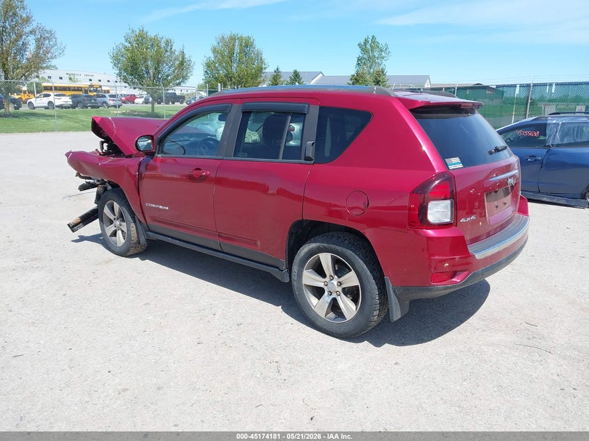 Vin: 1c4njdeb2gd730712, lot: 45671867, jeep compass high altitude edition 20163