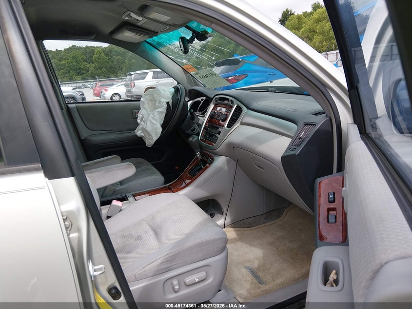 2004 TOYOTA HIGHLANDER SPORT UTILITY VEHICLE 3.3L V-6 DOHC, VVT, 230HP