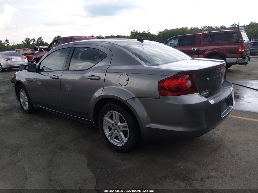 Vin: 1c3cdzab4dn730996, lot: 45672092, dodge avenger se 20133