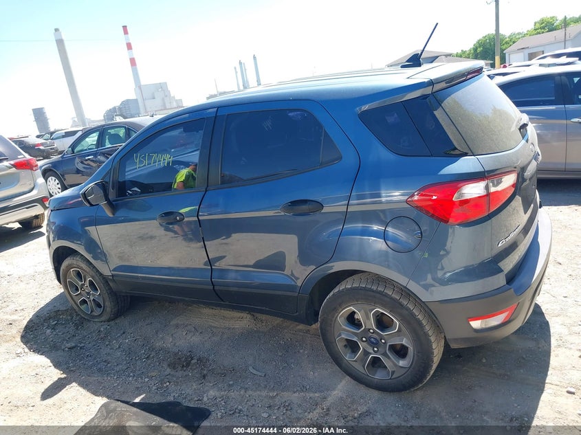VIN MAJ6S3FL5MC432133 2021 FORD ECOSPORT S