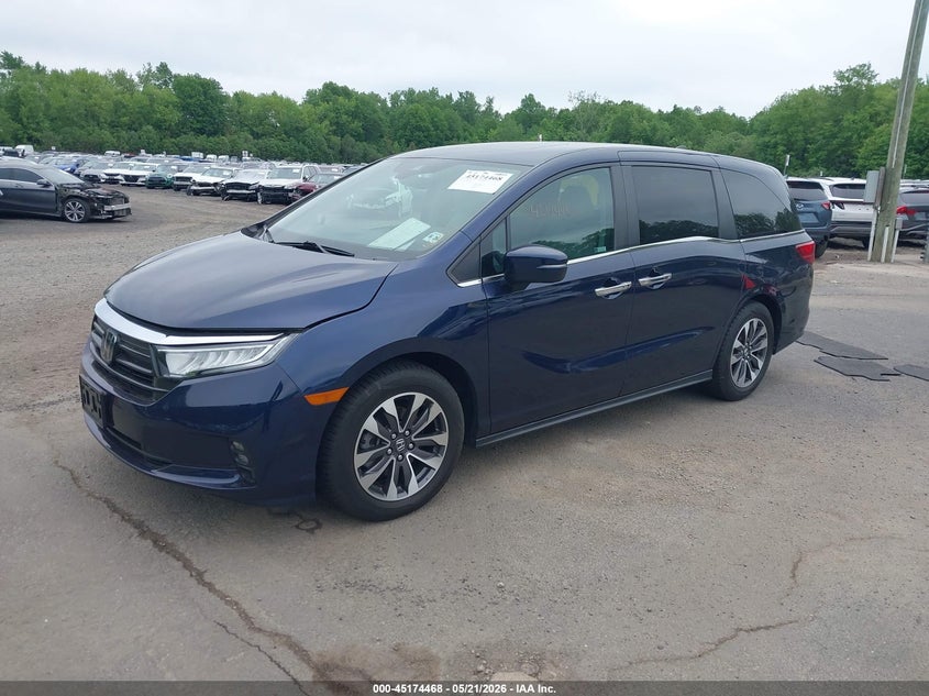 VIN 5FNRL6H74NB020277 2022 HONDA ODYSSEY EX-L