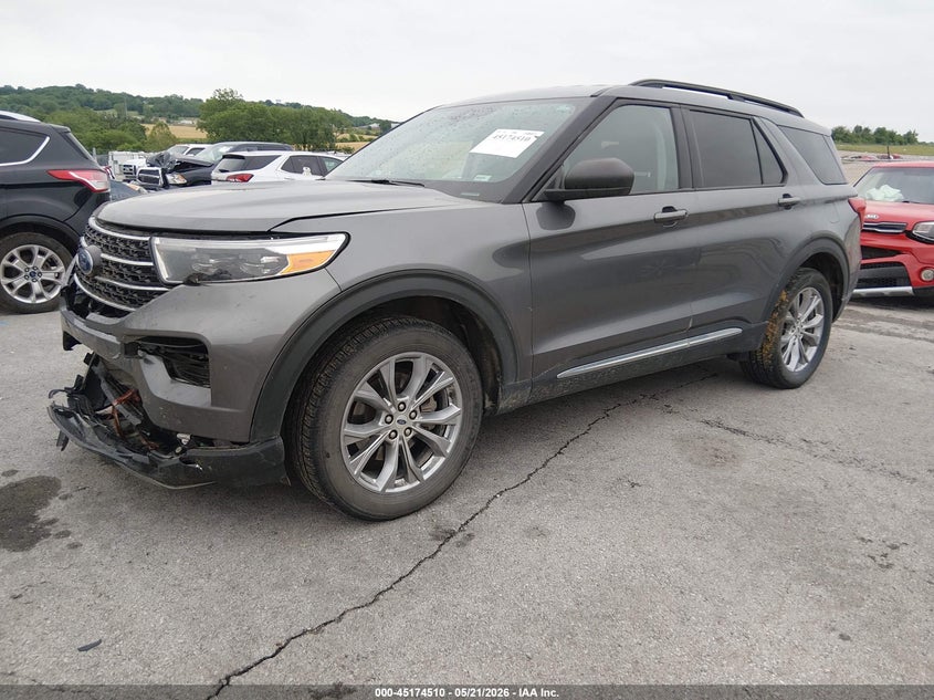 Vin: 1fmsk8dhxmgc42837, lot: 45672196, ford explorer xlt 20212
