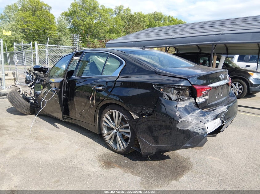 Vin: jn1ev7cr8mm751200, lot: 45672292, infiniti q50 sensory awd 20213
