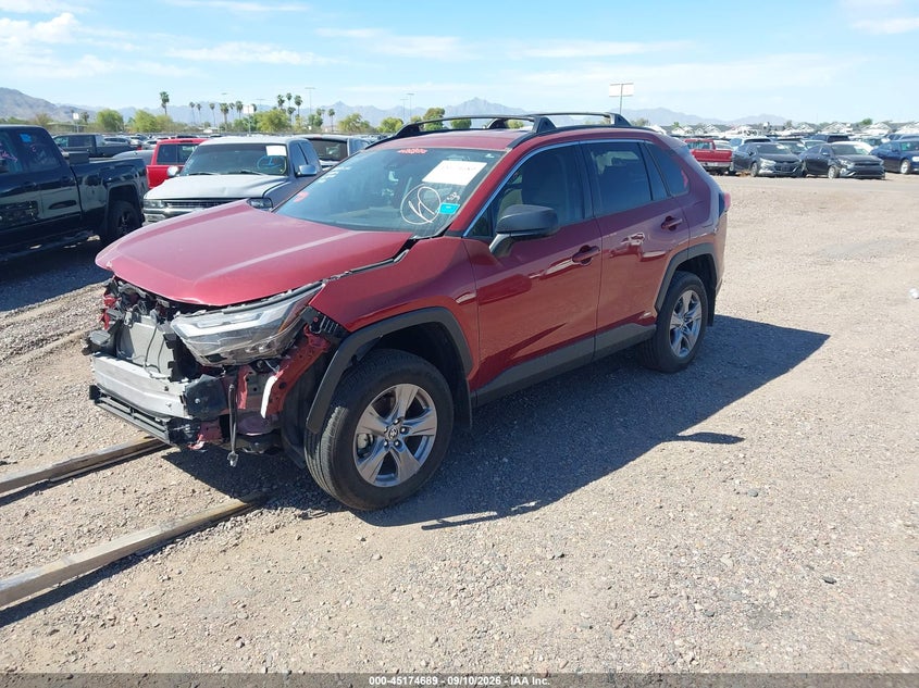 Vin: jtmlwrfv6sd283468, lot: 45672375, toyota rav4 hybrid le 20252
