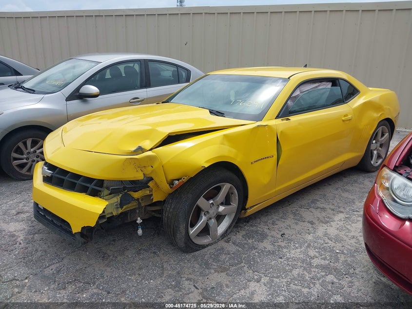 2012 Chevrolet Camaro 3.6 1Lt yellow Lot 111045174725 Vin 2G1FB1E34C9176291