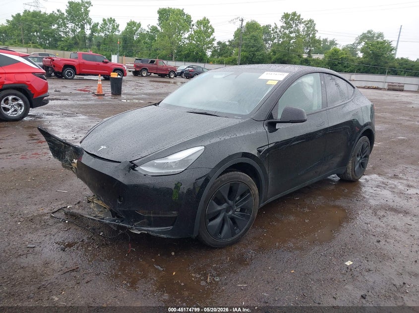 Vin: 7saygdee8sf266965, lot: 45672485, tesla model y long range dual motor all-wheel drive 20252