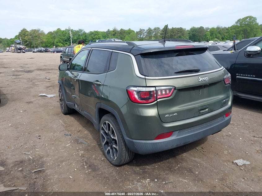 Vin: 3c4njdcb3jt399935, lot: 45672934, jeep compass limited 4x4 20183