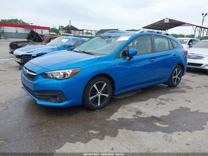 Vin: 4s3gtad67m3701052, lot: 45673006, subaru impreza premium 5-door 20212