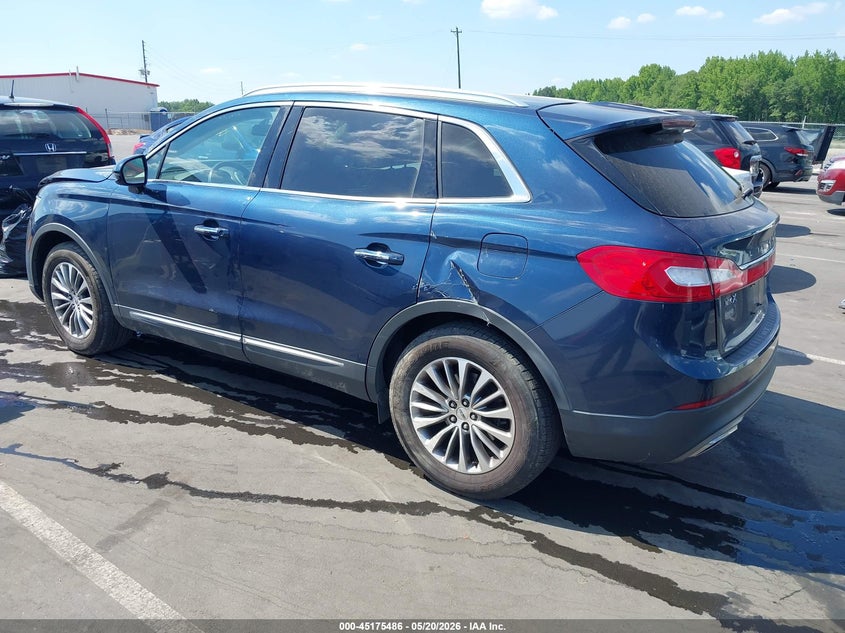 Vin: 2lmpj6kr4hbl15243, lot: 45673172, lincoln mkx select 20173