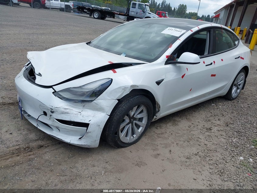 Vin: 5yj3e1ea2pf467373, lot: 45673347, tesla model 3 rear-wheel drive 20232