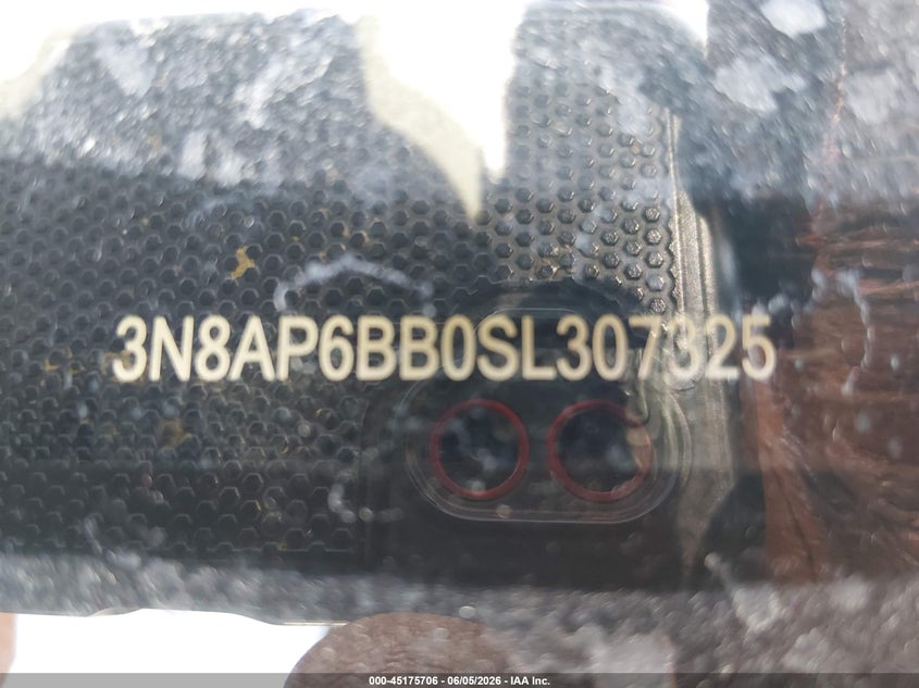 2025 Nissan Kicks S Intelligent Awd VIN: 3N8AP6BB0SL307325 Lot: 45175706
