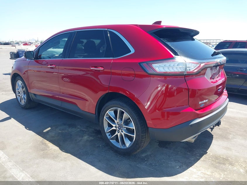 Vin: 2fmpk4k82jbc60950, lot: 45673397, ford edge titanium 20183