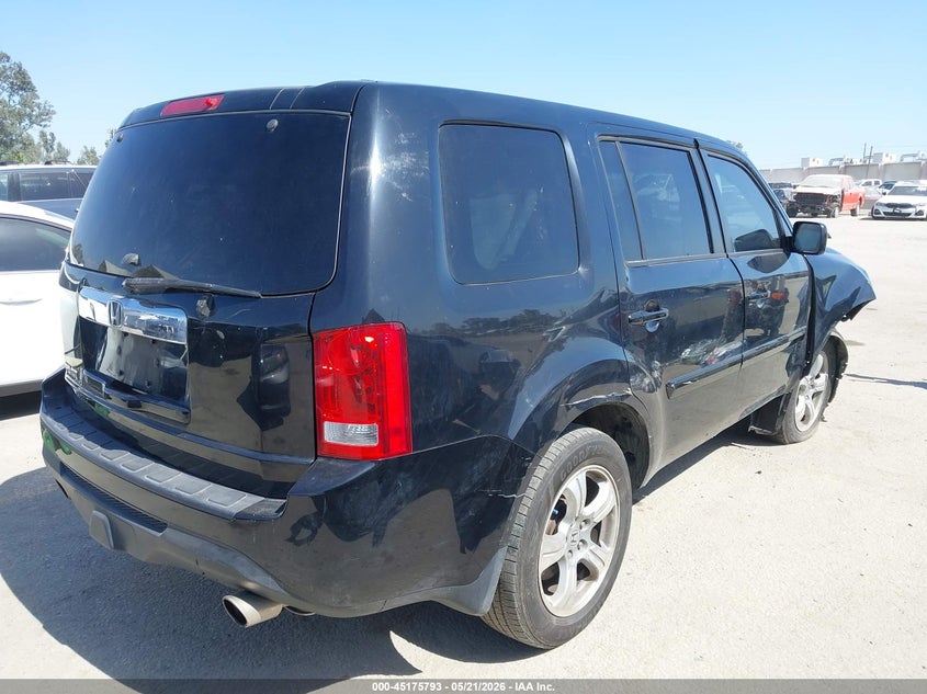 Vin: 5fnyf3h43eb026496, lot: 45673479, honda pilot ex 20144