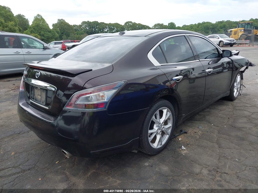 Vin: 1n4aa5ap8dc821058, lot: 45673576, nissan maxima 3.5 sv 20134