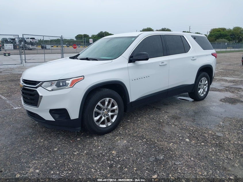 Vin: 1gnevfkw3lj112695, lot: 45673600, chevrolet traverse awd ls 20202