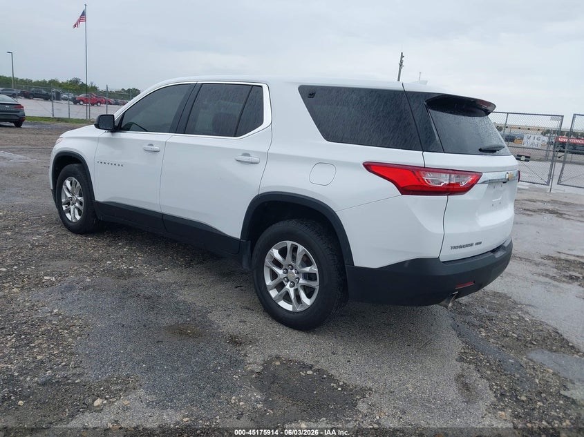 Vin: 1gnevfkw3lj112695, lot: 45673600, chevrolet traverse awd ls 20203