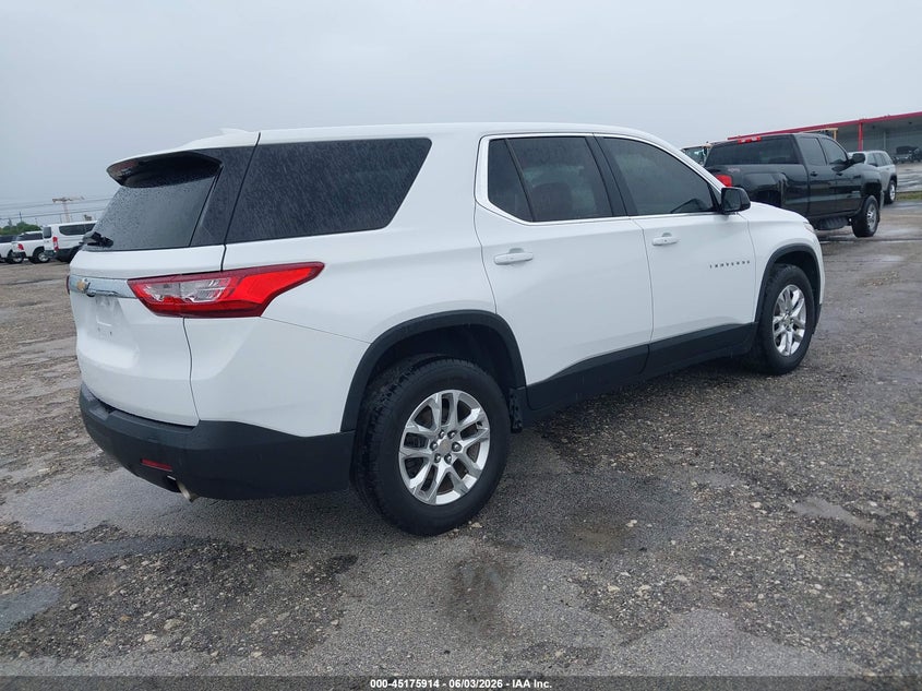 Vin: 1gnevfkw3lj112695, lot: 45673600, chevrolet traverse awd ls 20204