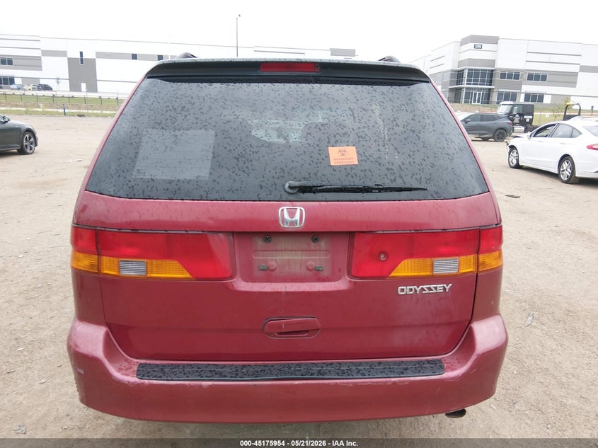 2002 Honda Odyssey Ex VIN: 2HKRL18692H001800 Lot: 45175954