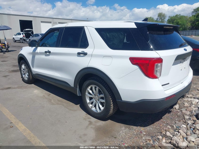 Vin: 1fm5k8ac3lgc67907, lot: 45673642, ford police interceptor utility 20203