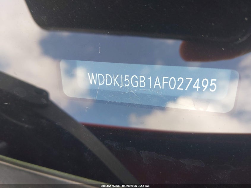 2010 Mercedes-Benz E 350 VIN: WDDKJ5GB1AF027495 Lot: 45175966