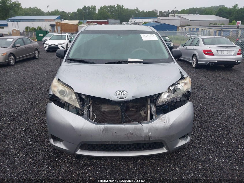 2012 TOYOTA SIENNA VAN 3.5L V-6 DOHC, VVT, 266HP