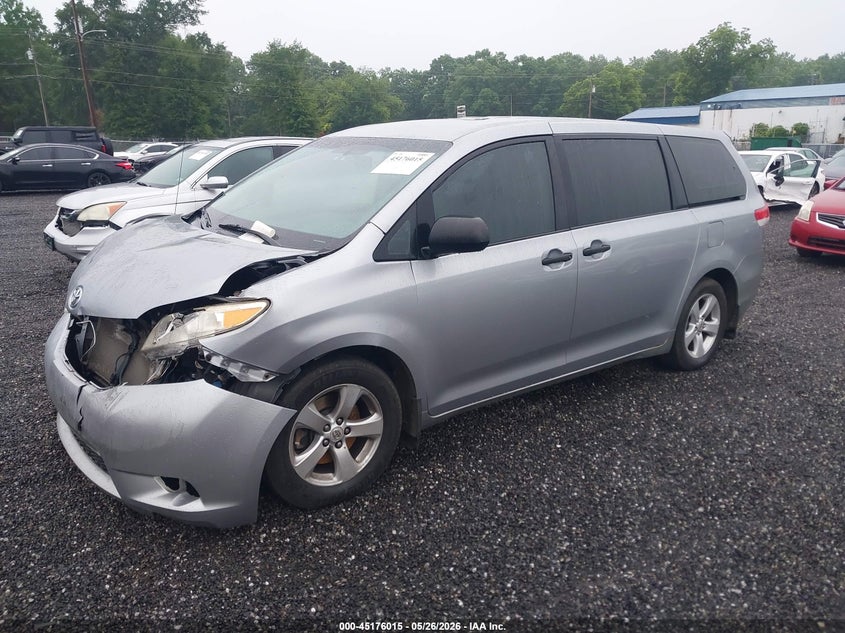 2012 TOYOTA SIENNA VAN 3.5L V-6 DOHC, VVT, 266HP