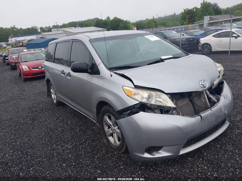 2012 TOYOTA SIENNA VAN 3.5L V-6 DOHC, VVT, 266HP